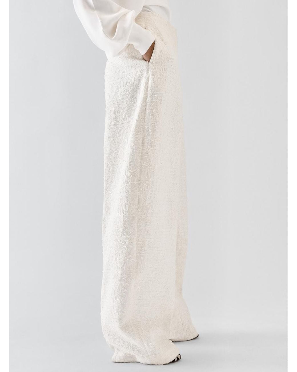 Jacquemus White The Curvo Pants