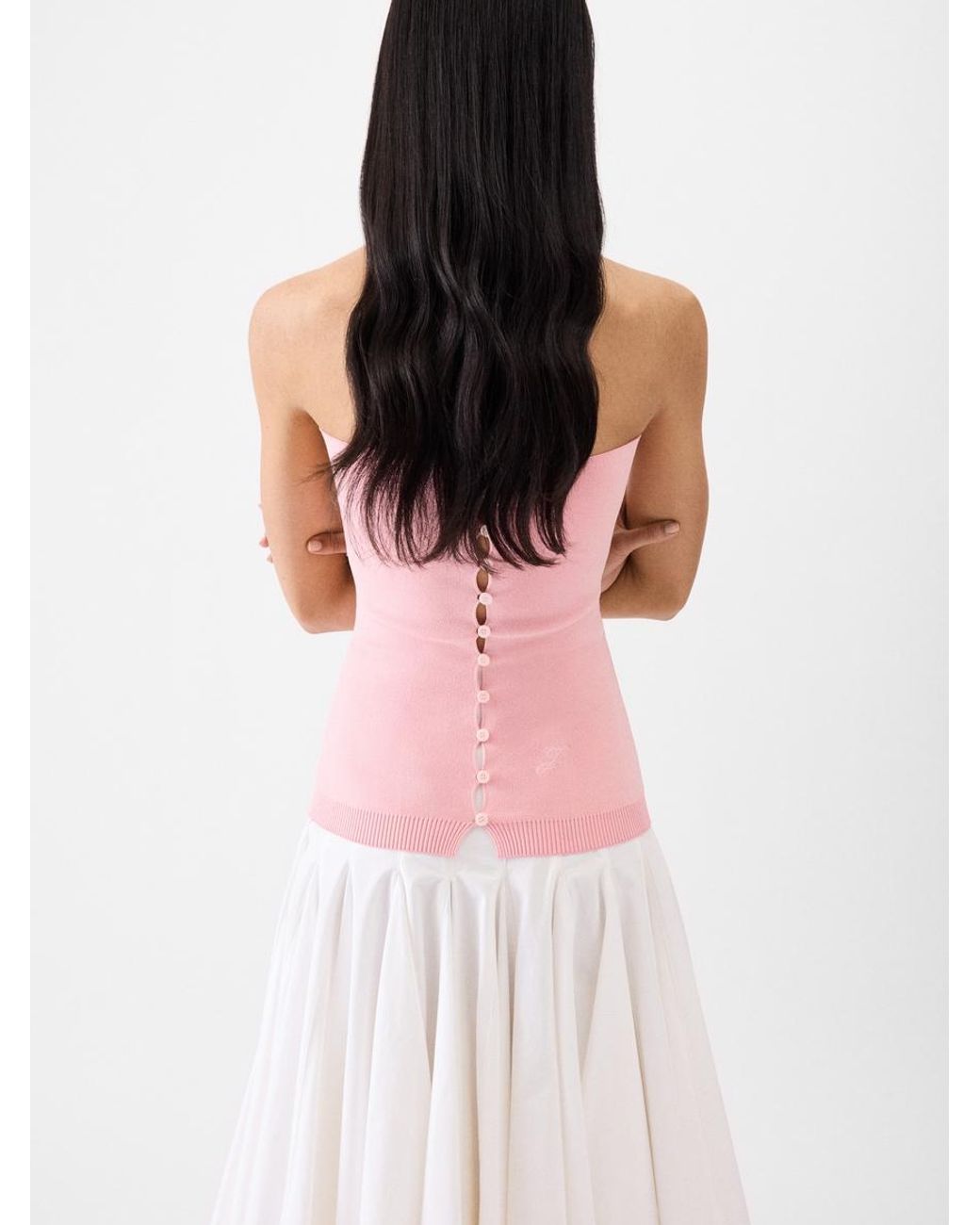 Jacquemus White The Sera Knit Top