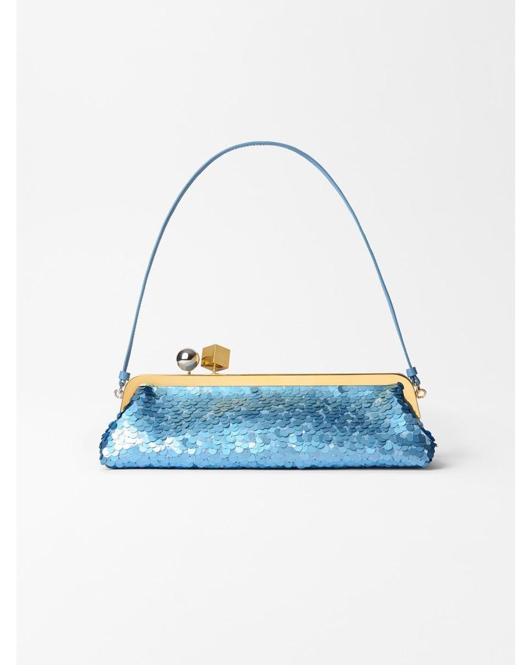 Jacquemus Blue The Salon Clutch