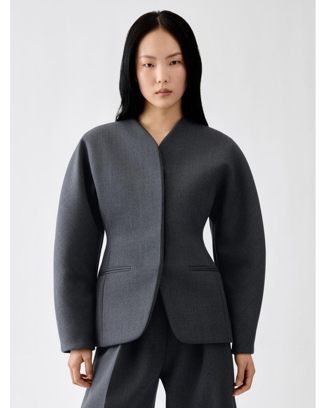 Jacquemus Blue Die Ovalo Jacke
