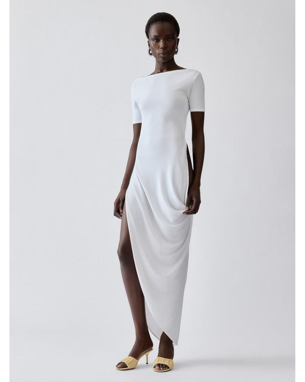 Jacquemus White The Sole Dress