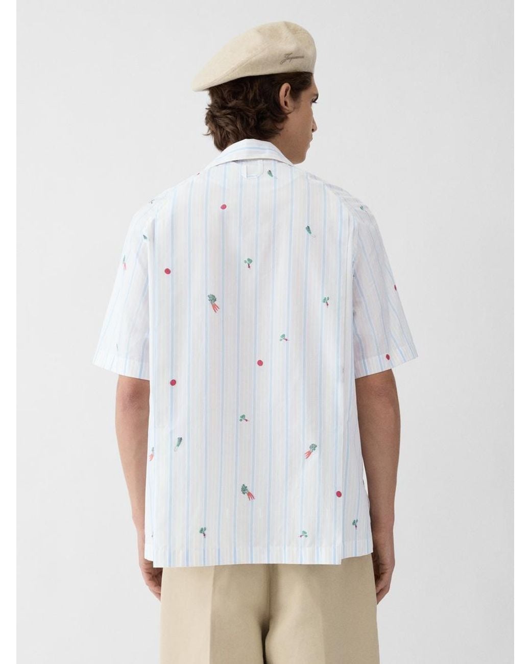 Jacquemus White The Romarin Short-Sleeve Shirt