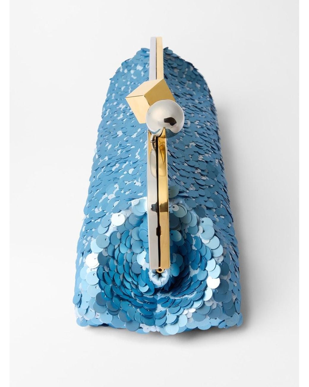 Jacquemus Blue The Salon Clutch