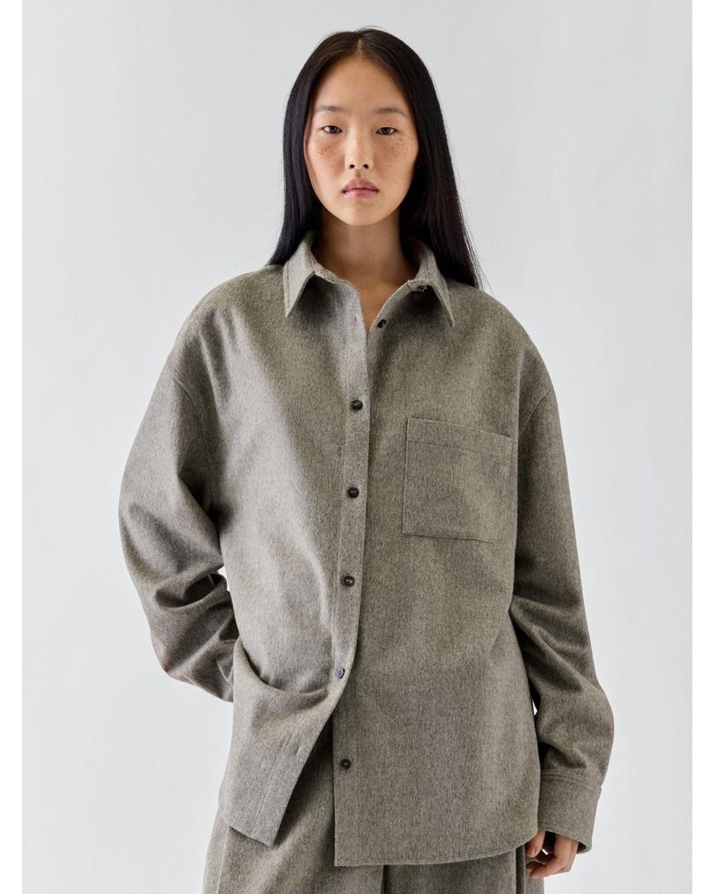 Jacquemus Natural Das Flanelle Hemd