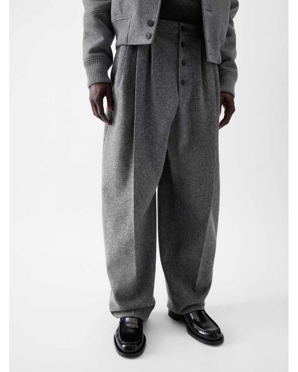 Jacquemus The Fernando Pants in Gray | Lyst