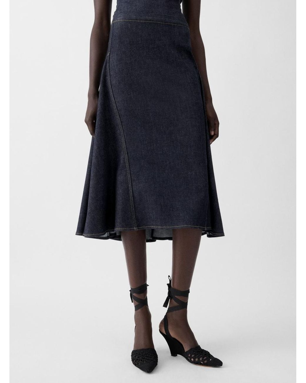 Jacquemus Blue The Lavoir De-Nîmes Denim Skirt
