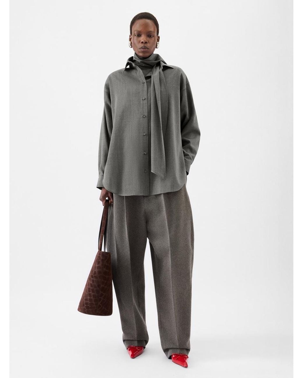 Jacquemus Gray The Shirt