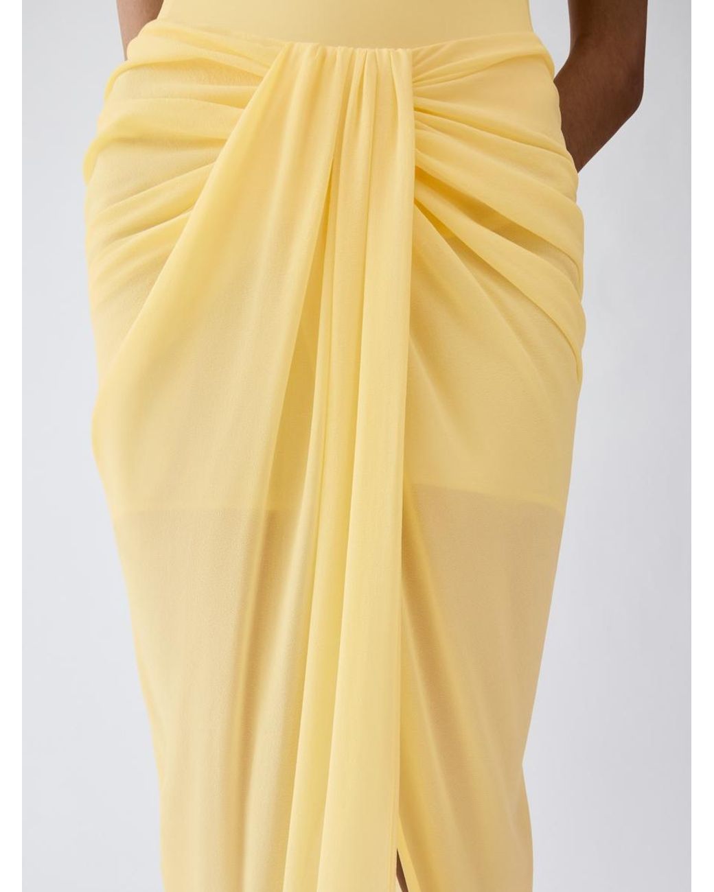Jacquemus White The Paréo Skirt