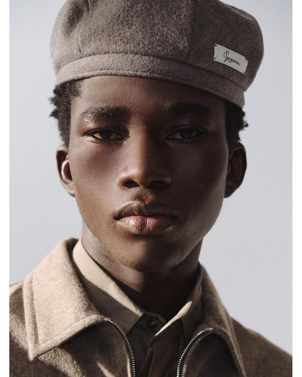 Jacquemus White The Cavallo Beret for men