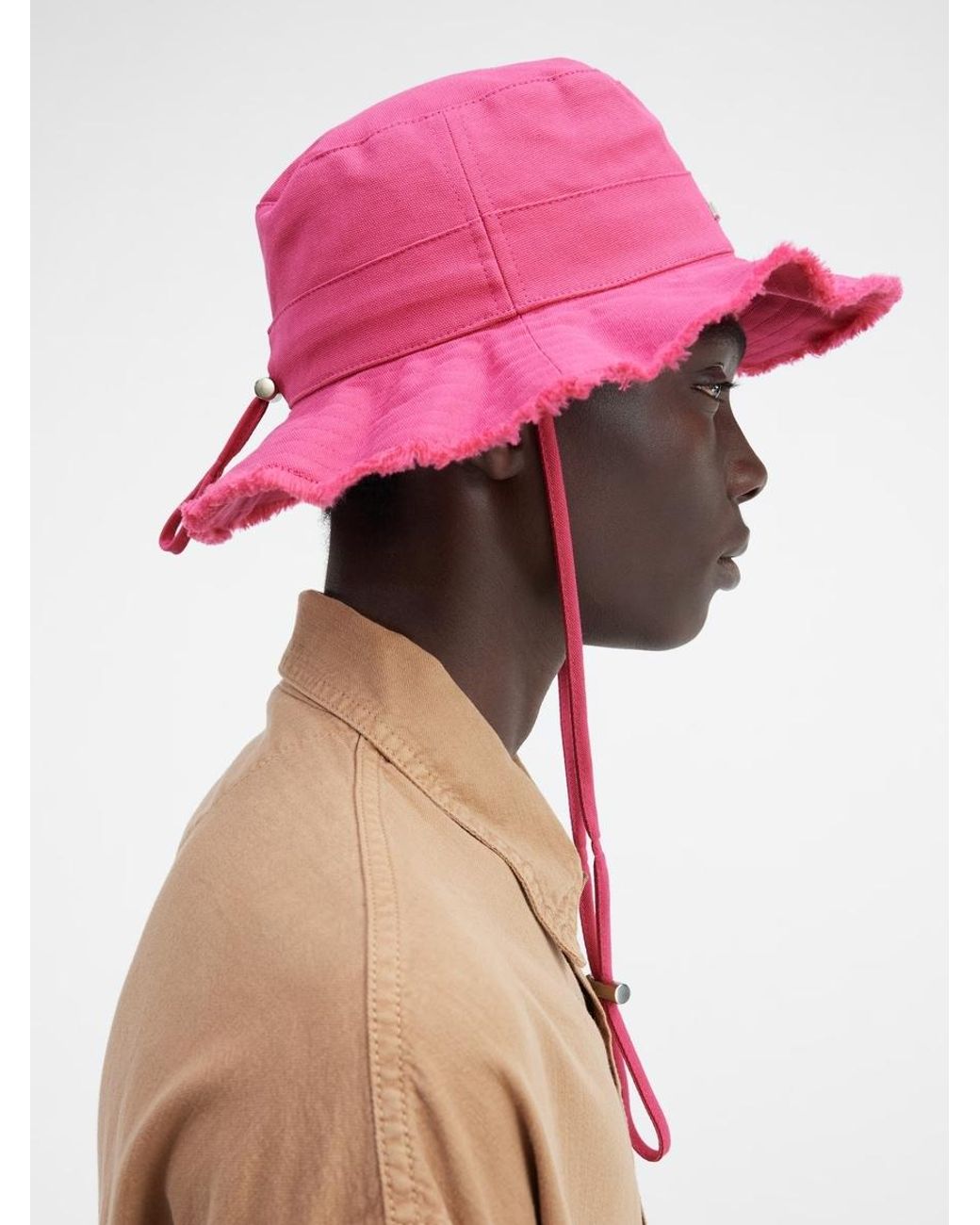 JACQUEMUS ピンク バケットハット Le bob artichaut cloth hat Jacquemus Pink size 58 cm in