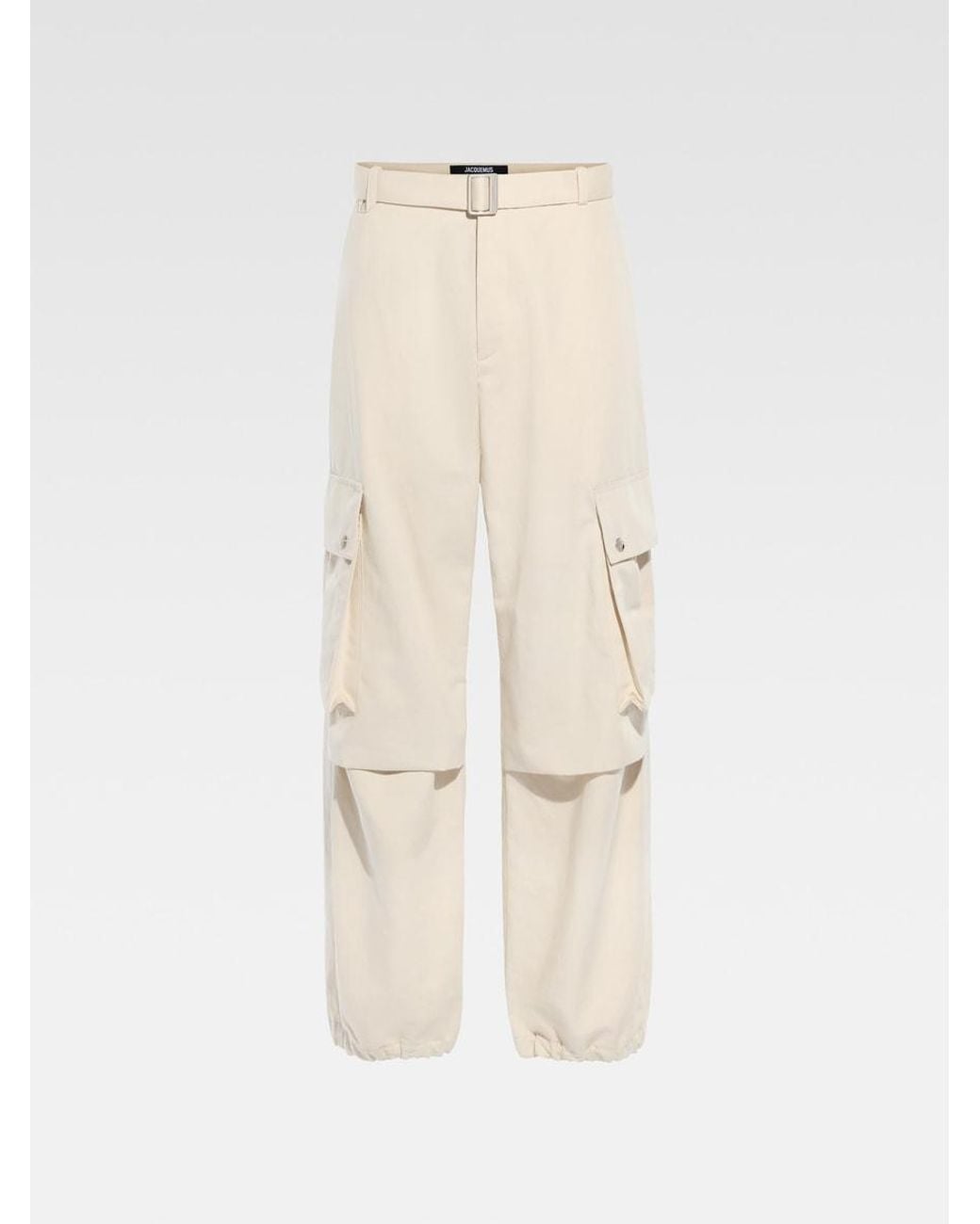 Jacquemus White The Cargo Pants for men