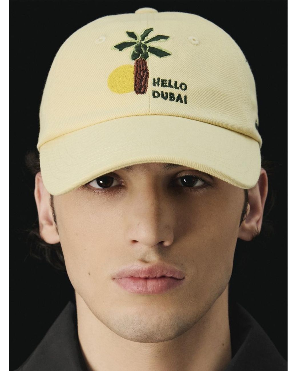 Jacquemus Metallic The Hello Dubai Baseball Cap