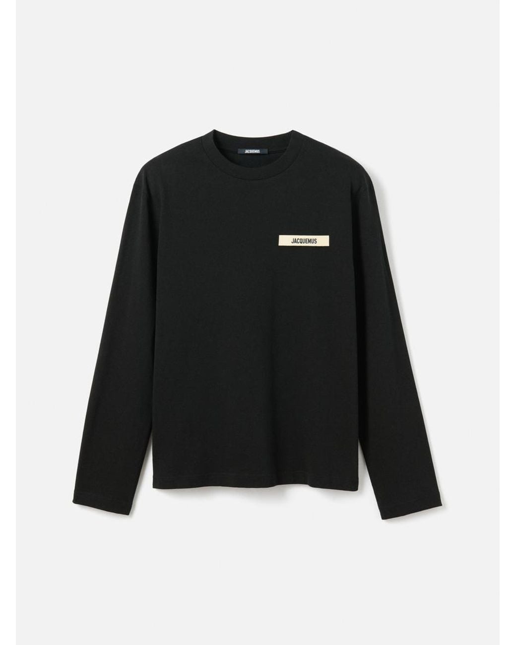 JACQUEMUS ブラック 長袖カットソー L Jacquemus The Gros Grain Long-Sleeve T-Shirt in Black for Men | Lyst