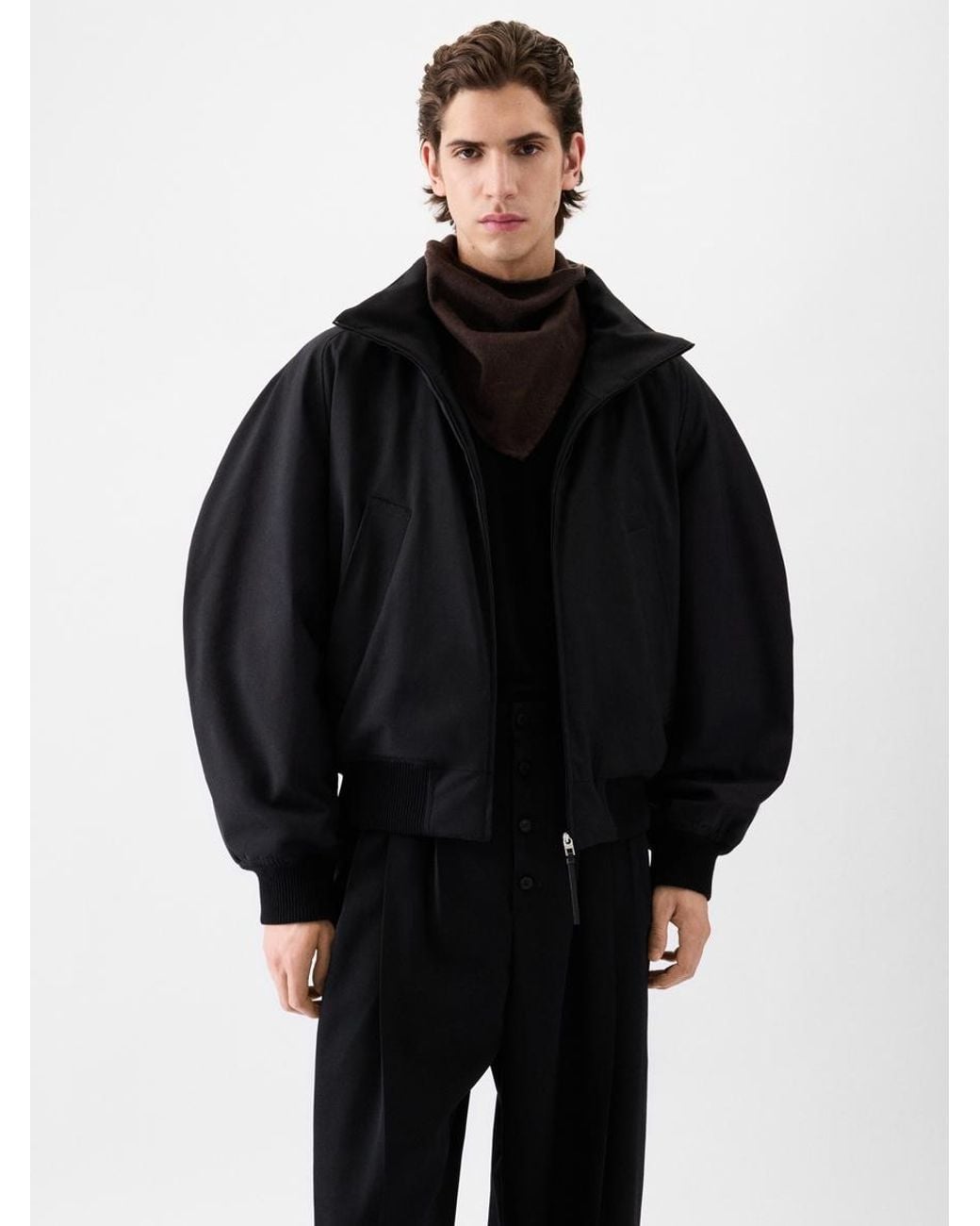 Jacquemus Black The Aero Bomber Jacket