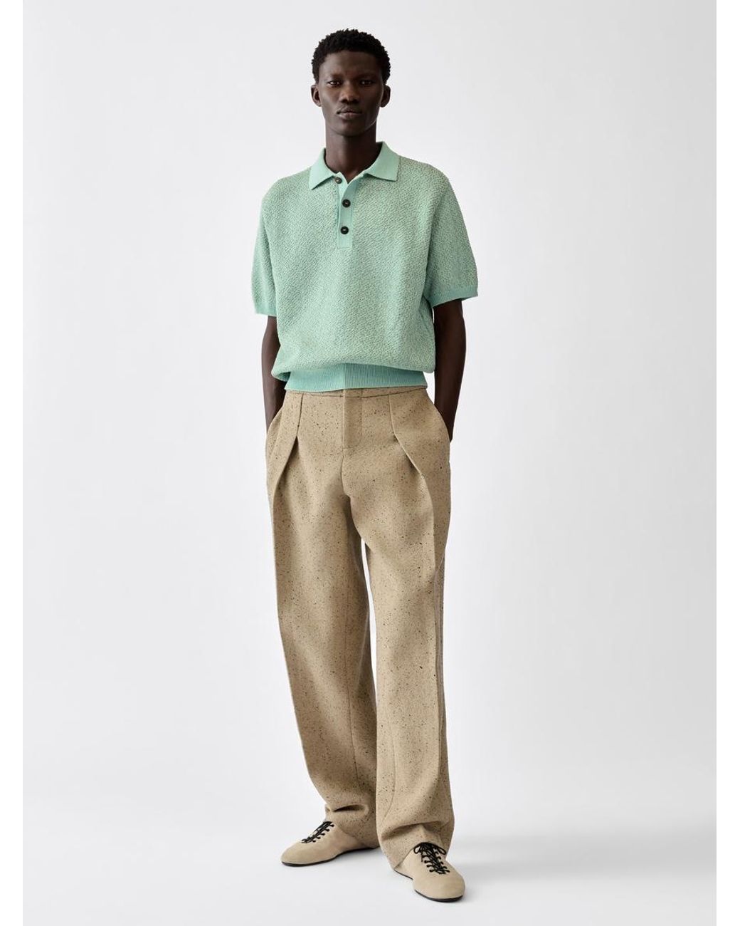 Jacquemus Green The Miami Knit Polo Shirt