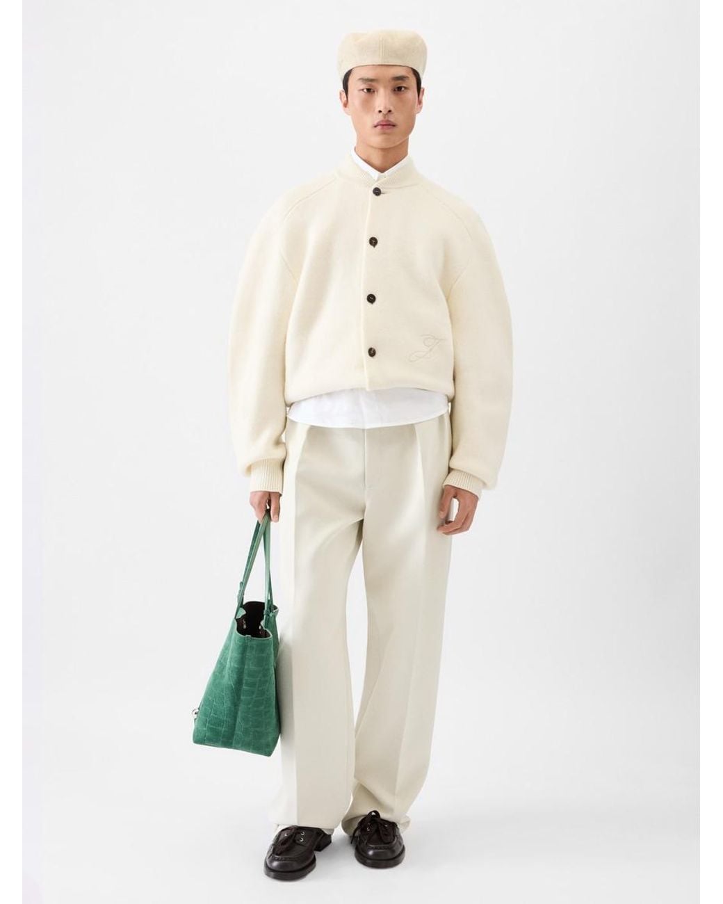 Jacquemus White The Pallone cardigan