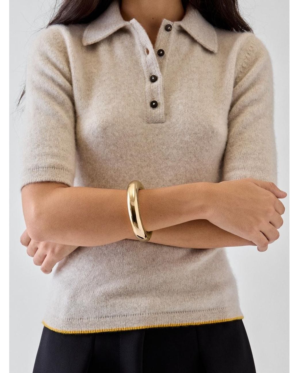 Jacquemus Metallic Der Ciro Armreif
