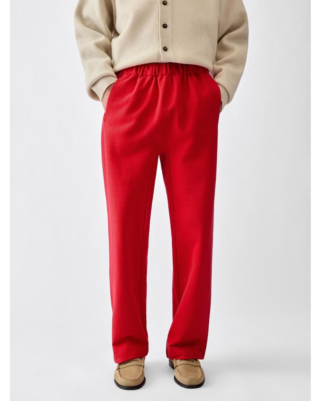 Jacquemus Red The Rond Carré Sweatpants for men