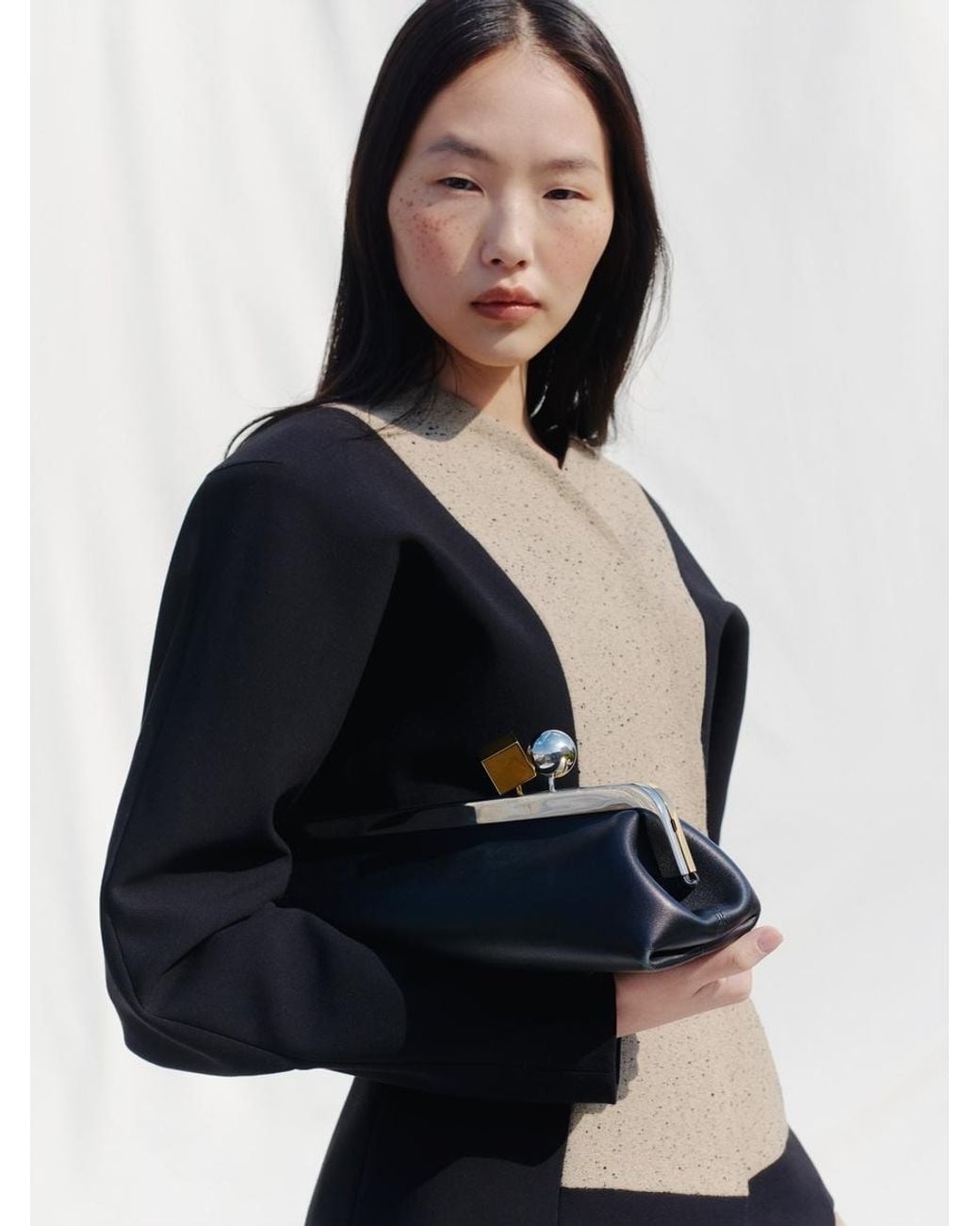Jacquemus White The Salon Clutch