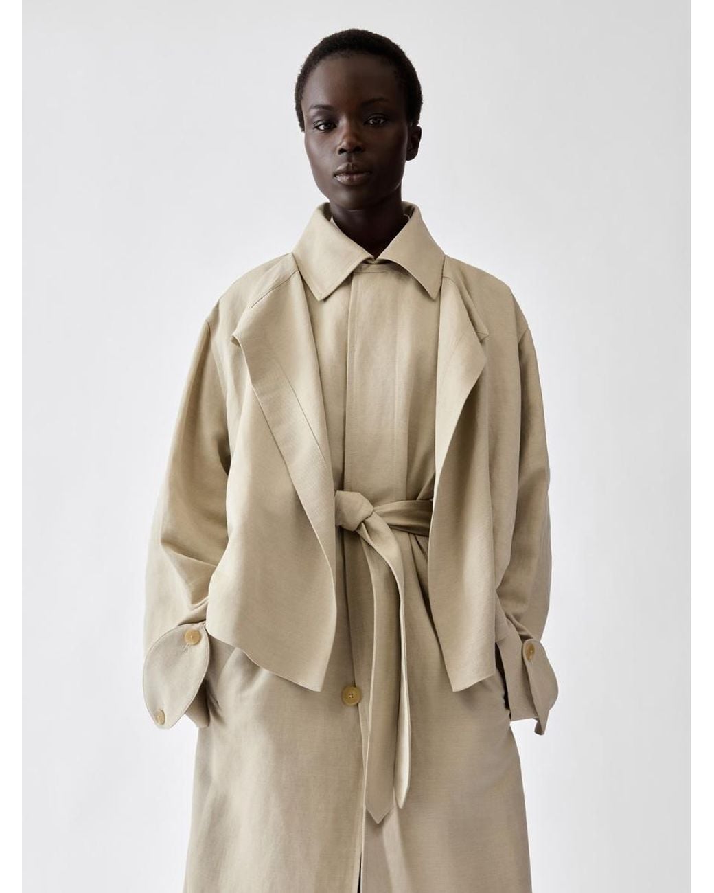 Jacquemus Natural The Cubano Trench Coat