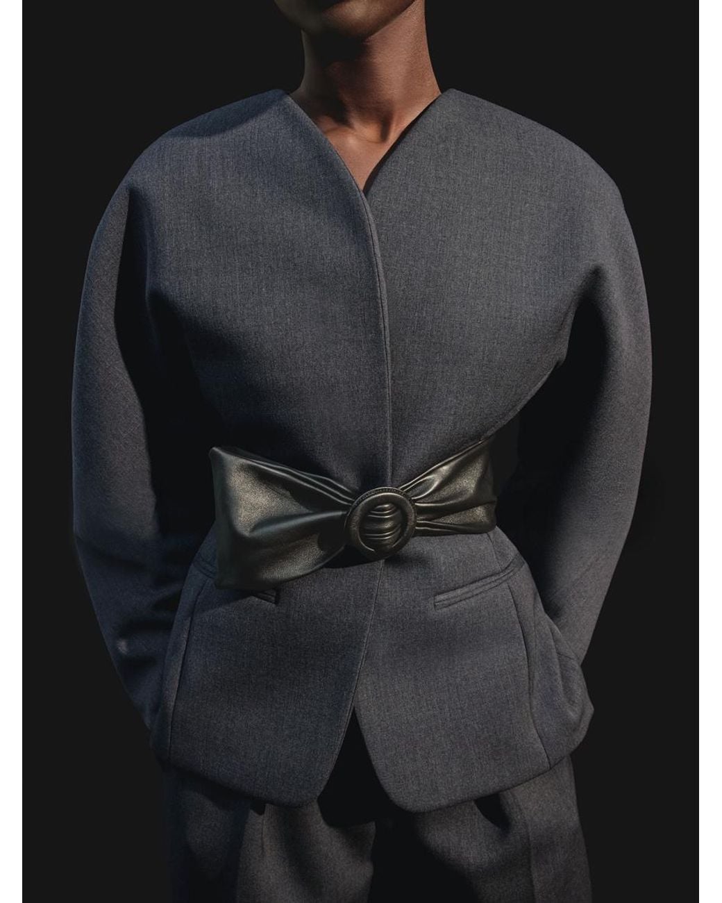 Jacquemus Blue Die Ovalo Jacke
