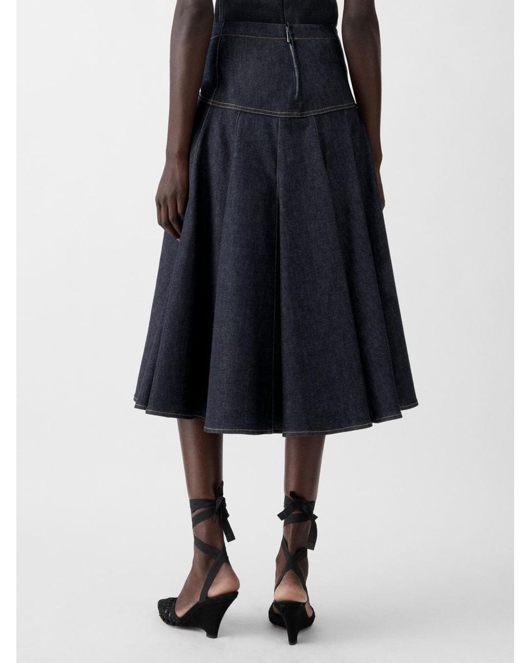 Jacquemus Blue The Lavoir De-Nîmes Denim Skirt
