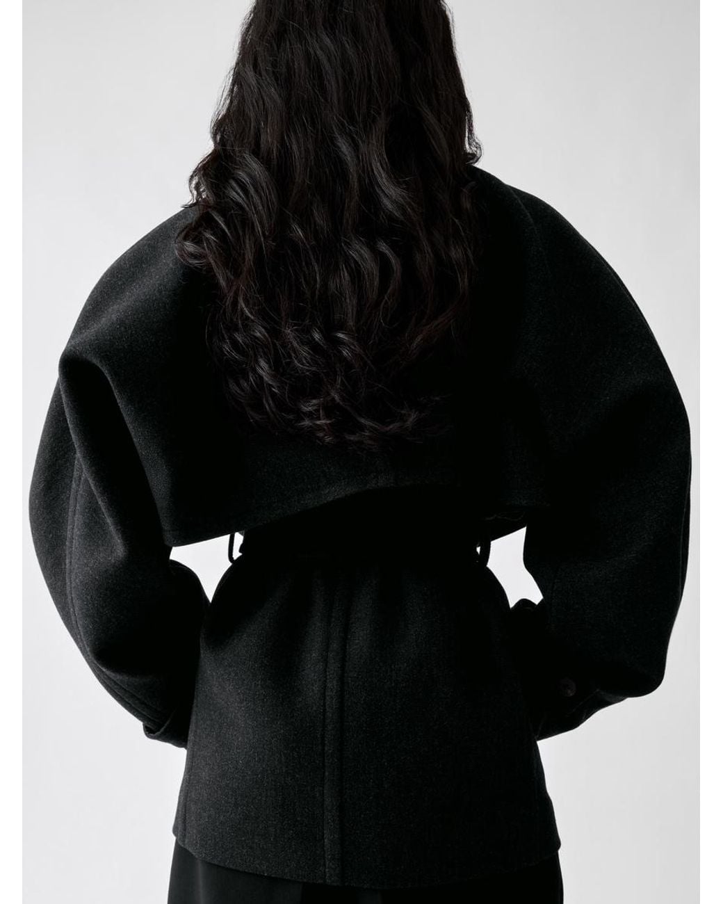 Jacquemus Black The Boléro Peacoat