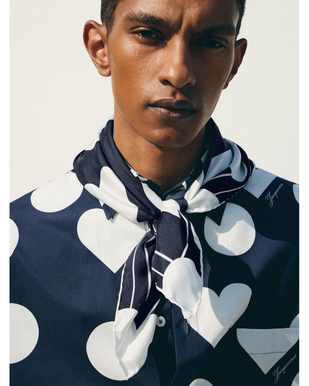 Sciarpa Coeur di Jacquemus in Blue