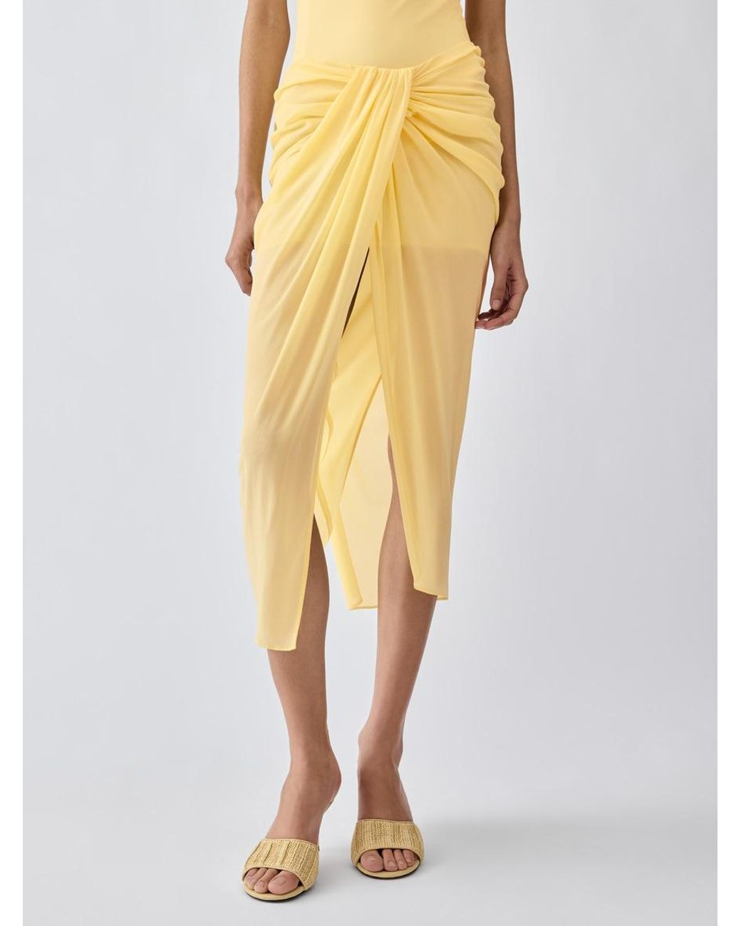 Jacquemus White The Paréo Skirt