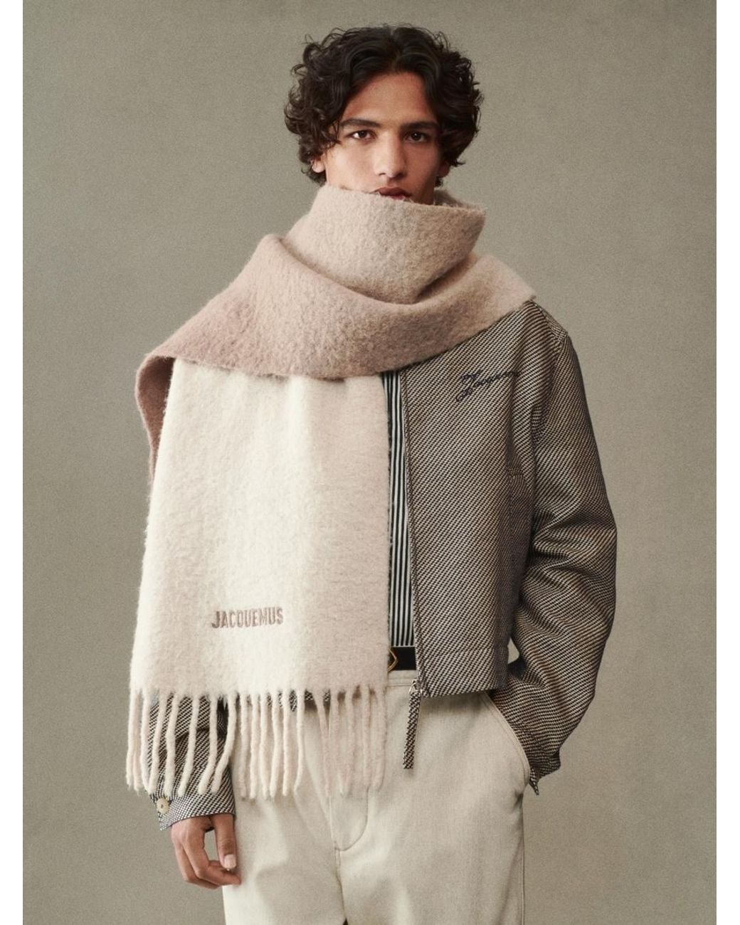 Jacquemus White Der Moisson Schal