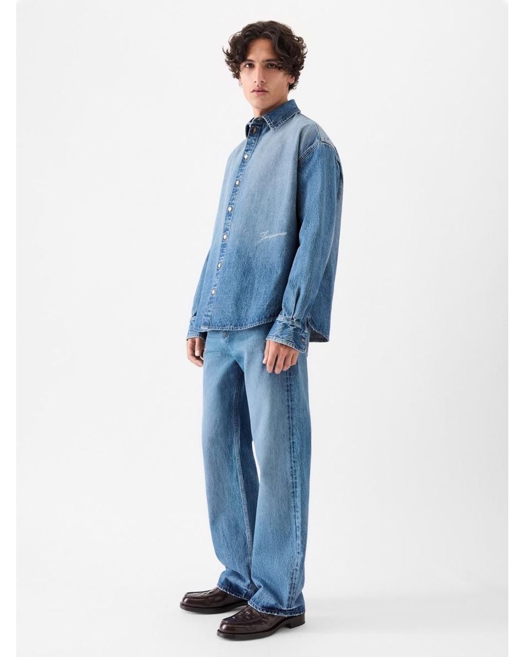 Jacquemus Blue The Simon De-Nîmes Denim Shirt for men
