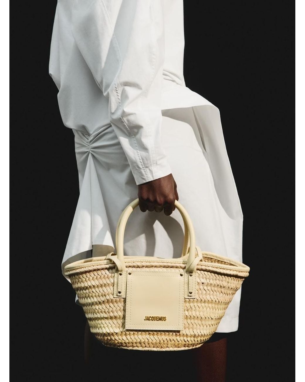 Jacquemus White The Small Soli Basket