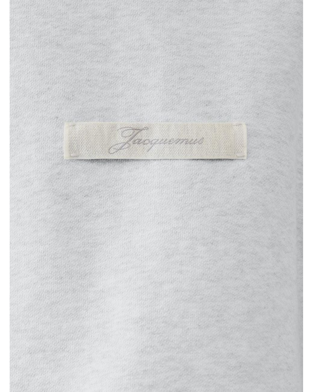 Jacquemus White Ribbon Sweatshirt for men