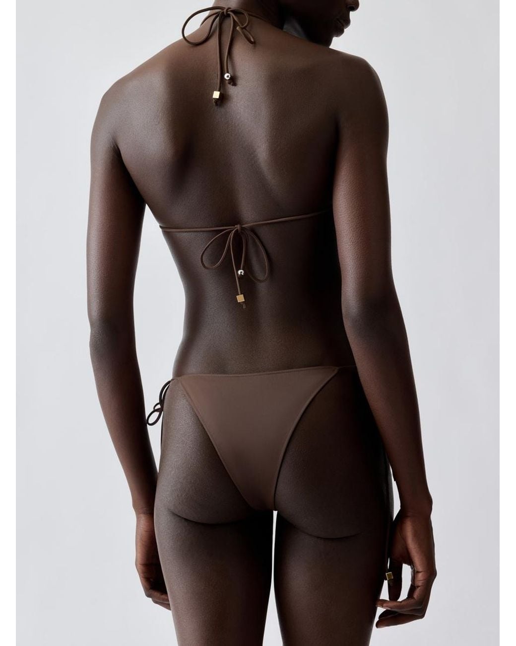 Jacquemus White The Triangle Bikini Top