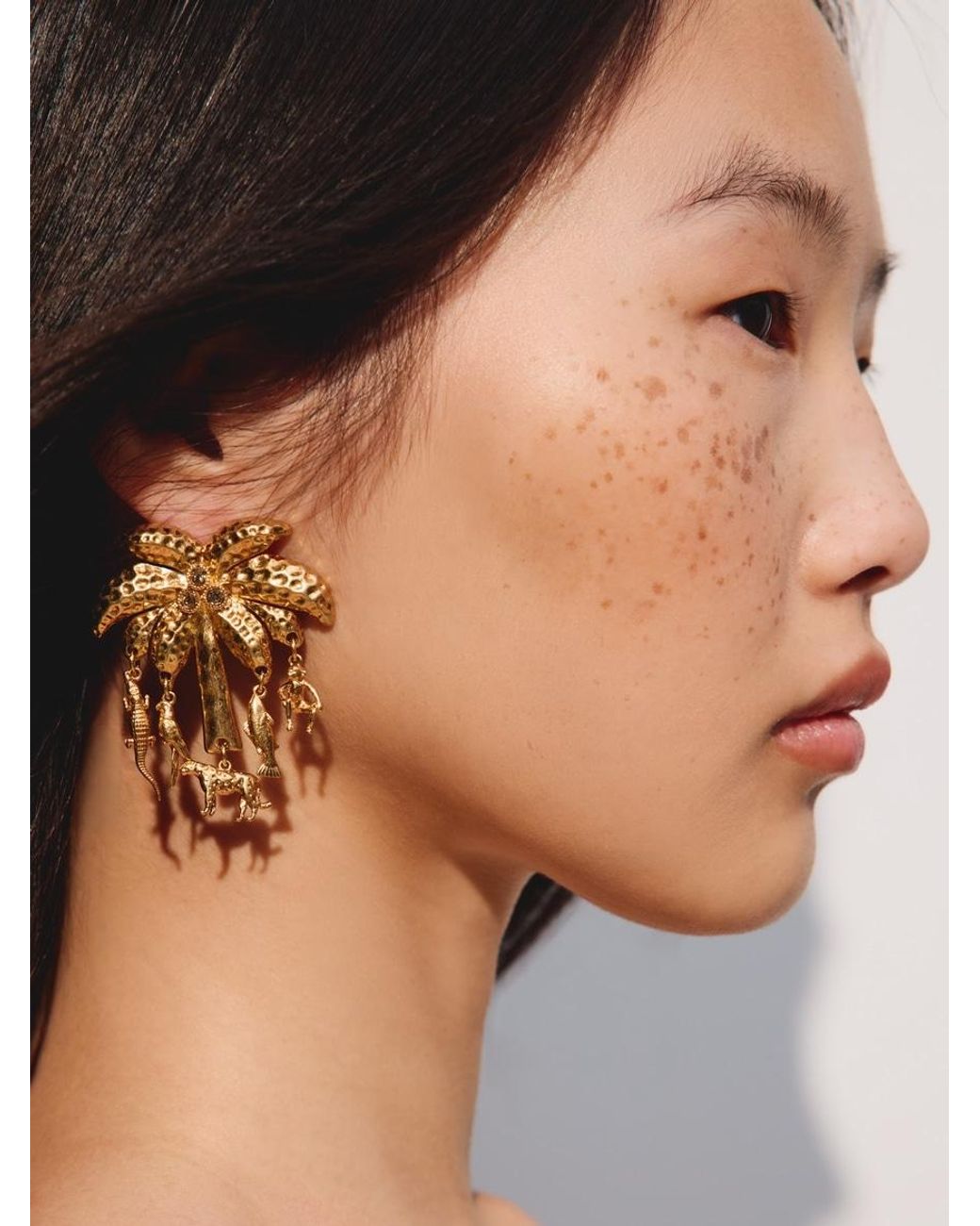 Jacquemus White The Palmier Earrings