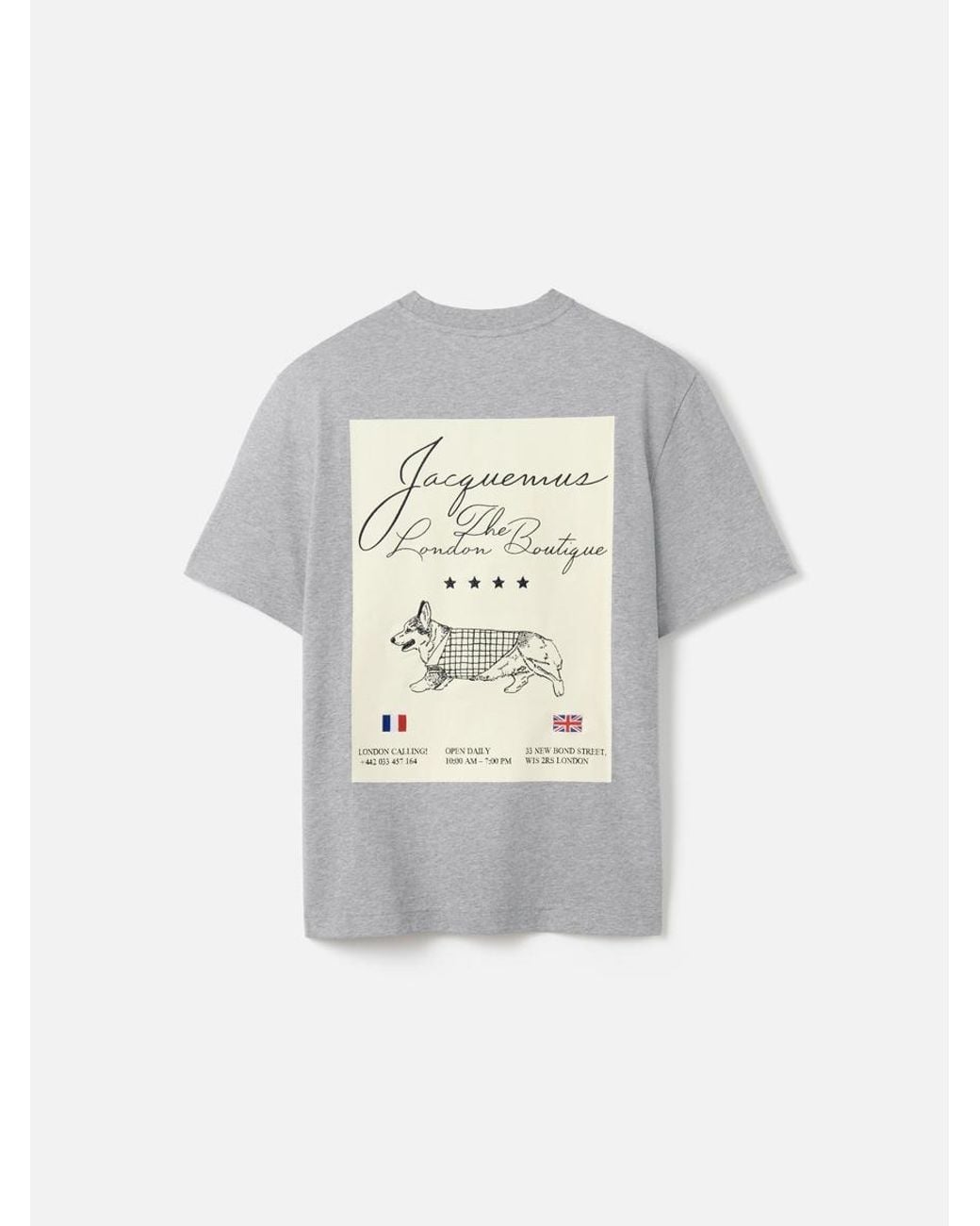 Jacquemus Gray The London Corgi T-Shirt