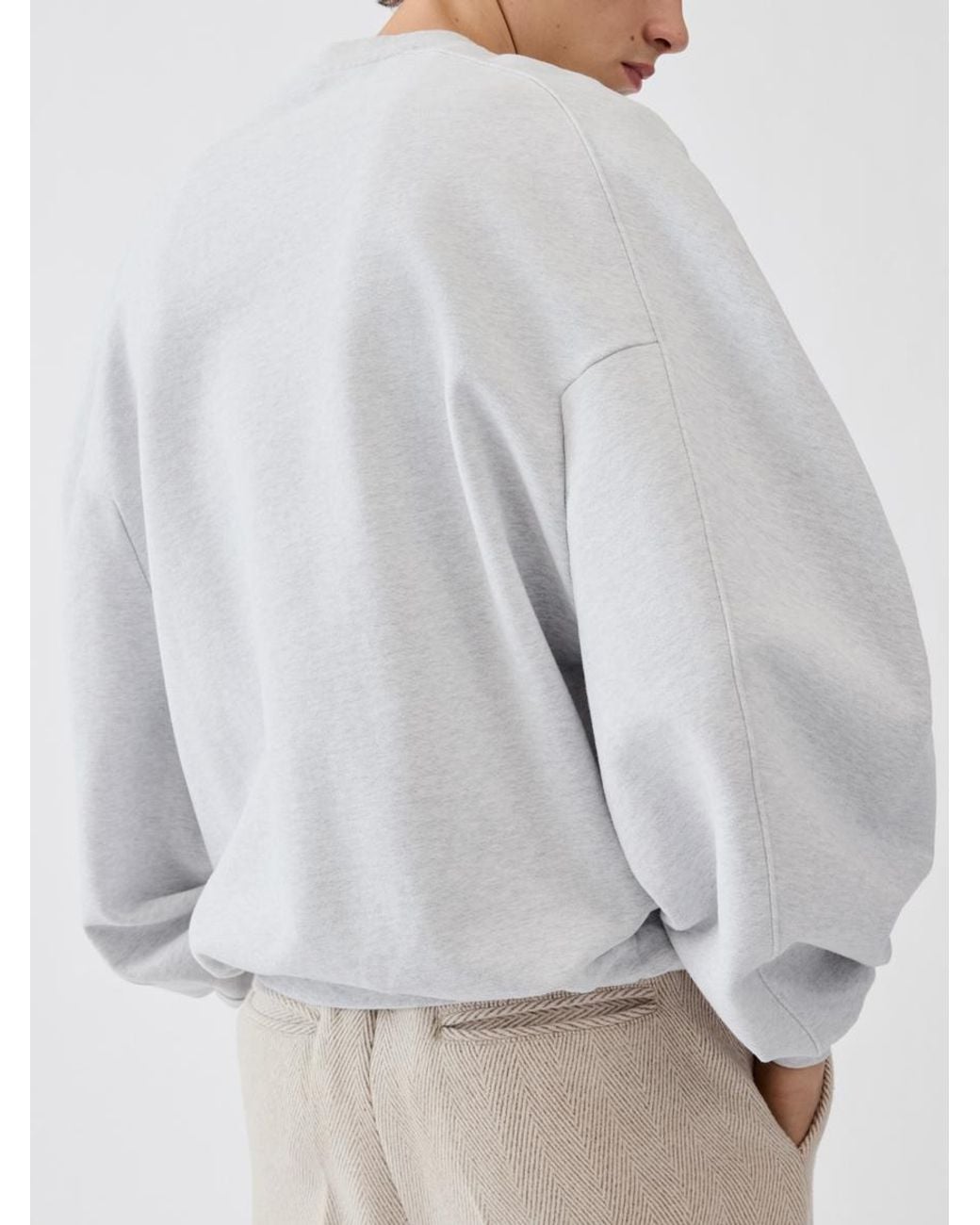 Jacquemus White Ribbon Sweatshirt for men
