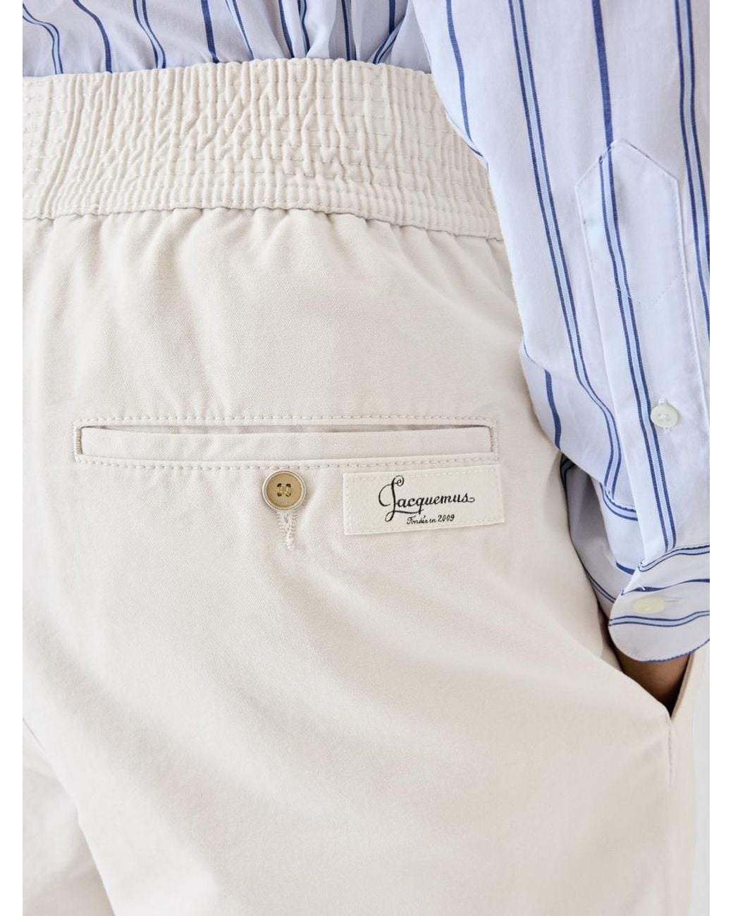 Jacquemus White Die De-Nîmes Miami Jeans for men