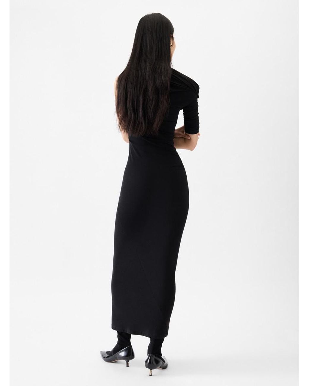 Jacquemus Black The Drapeado Dress