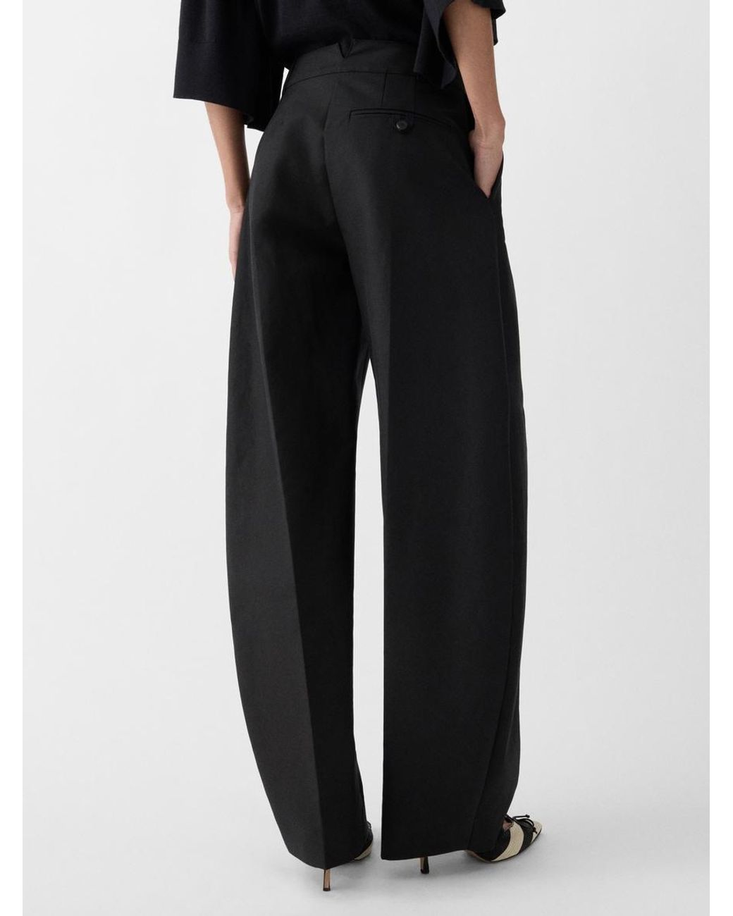 Jacquemus Black The Ovalo Cotton Pants