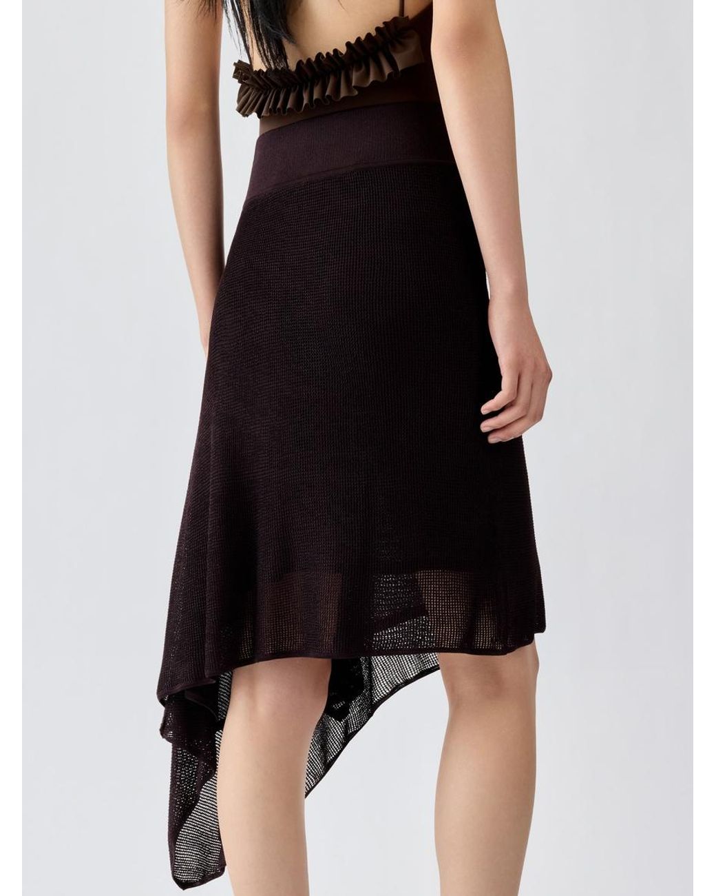 Jacquemus Red The Voile Skirt