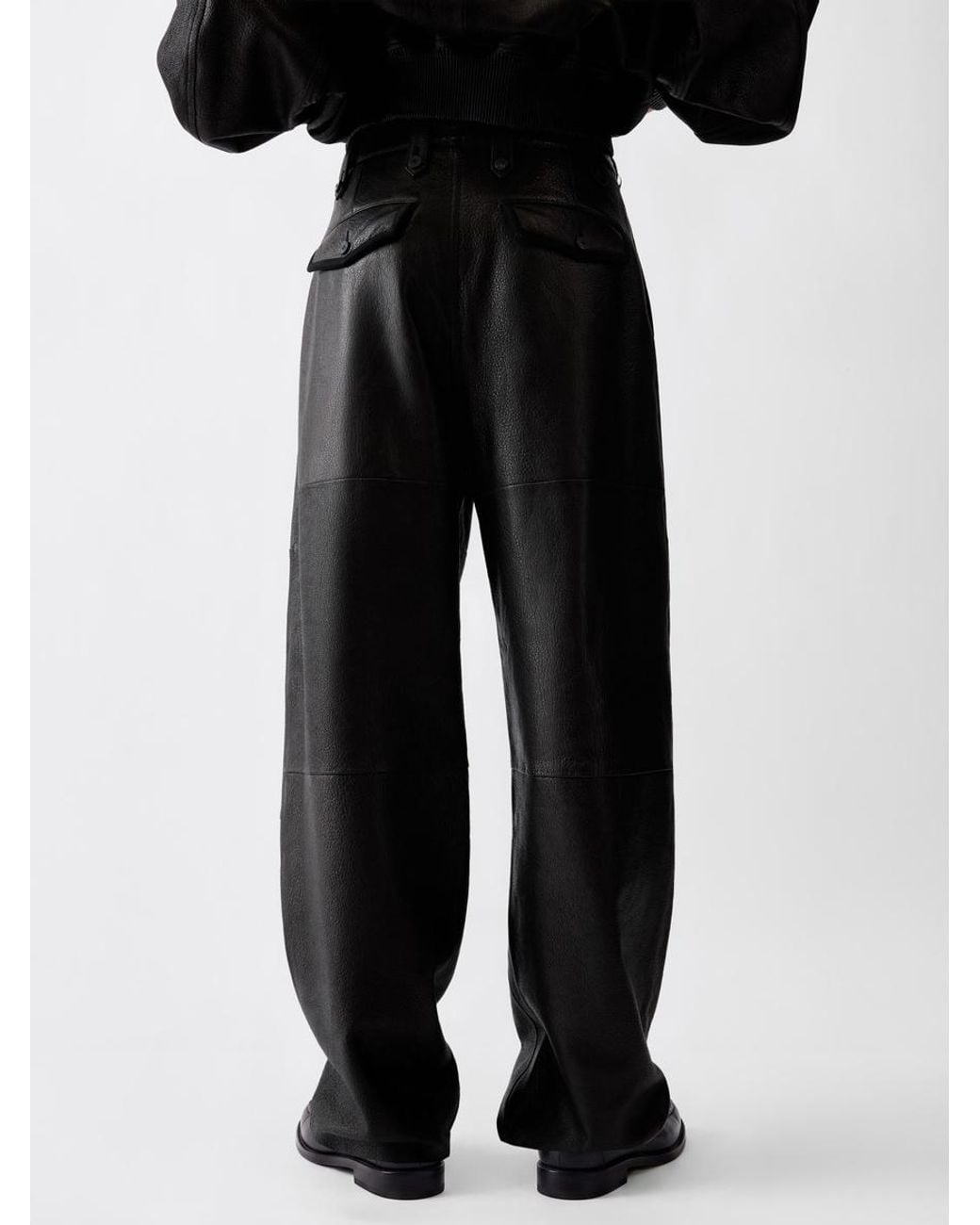Jacquemus Black The Tintore Leather Pants for men