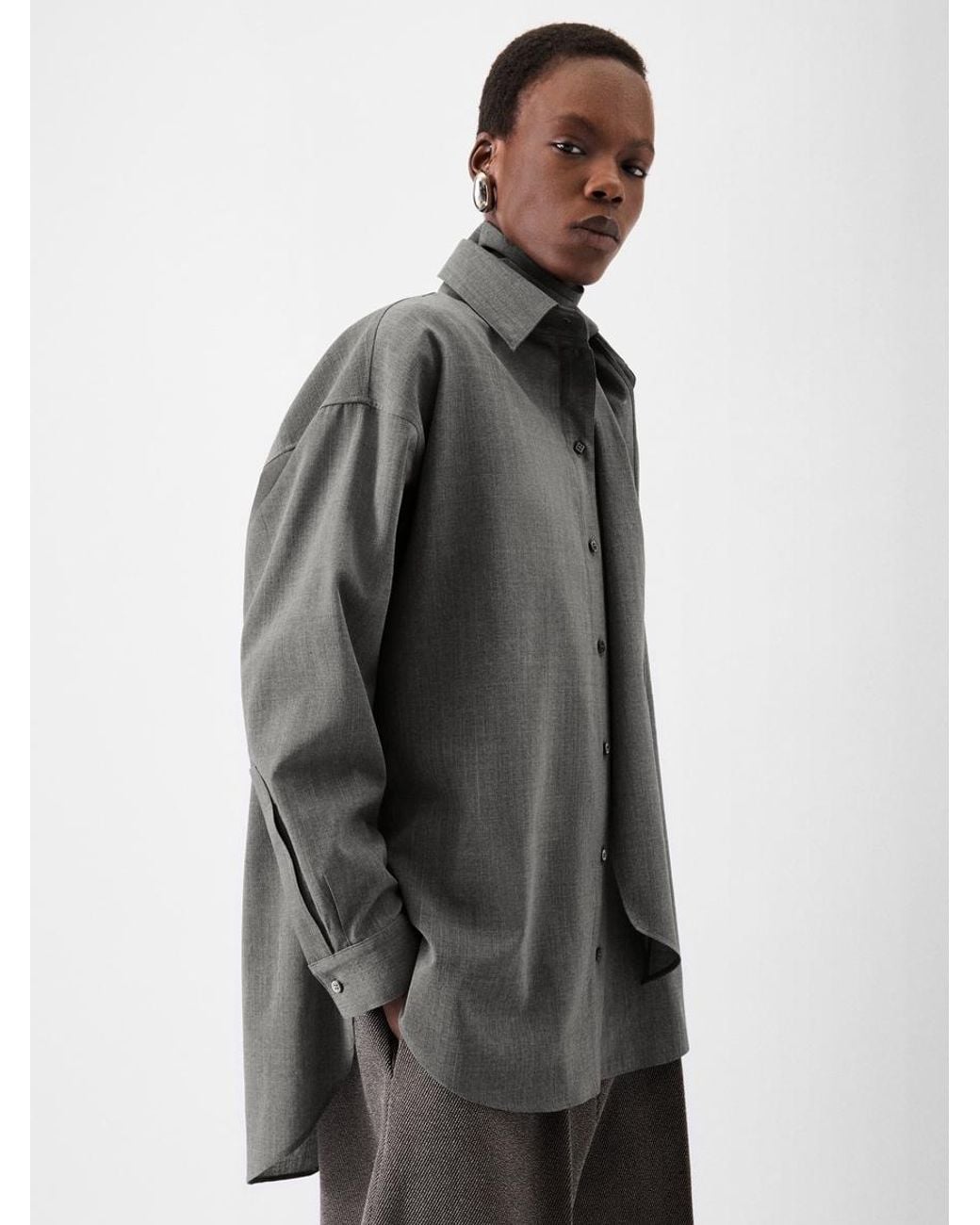 Jacquemus Gray The Shirt