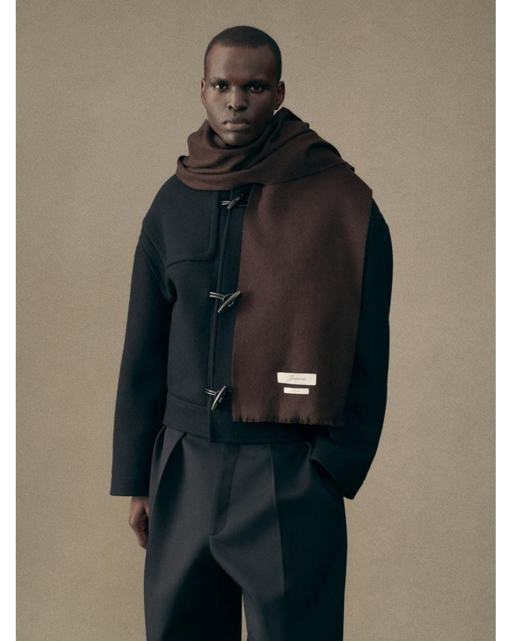 Jacquemus Brown The Cachemiro Scarf