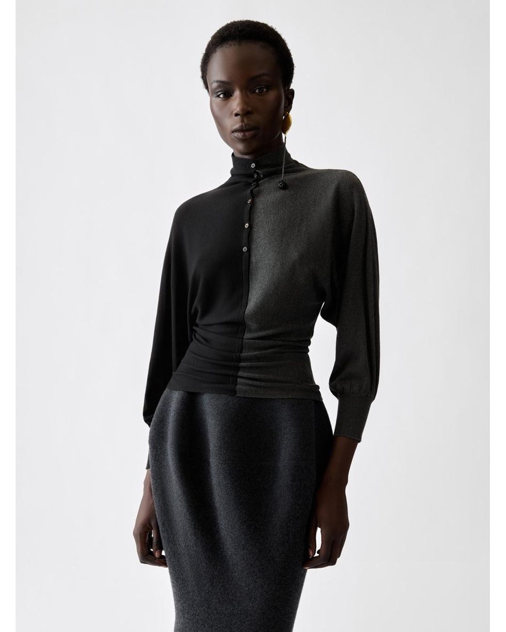 Jacquemus Black The Losange Knit Polo