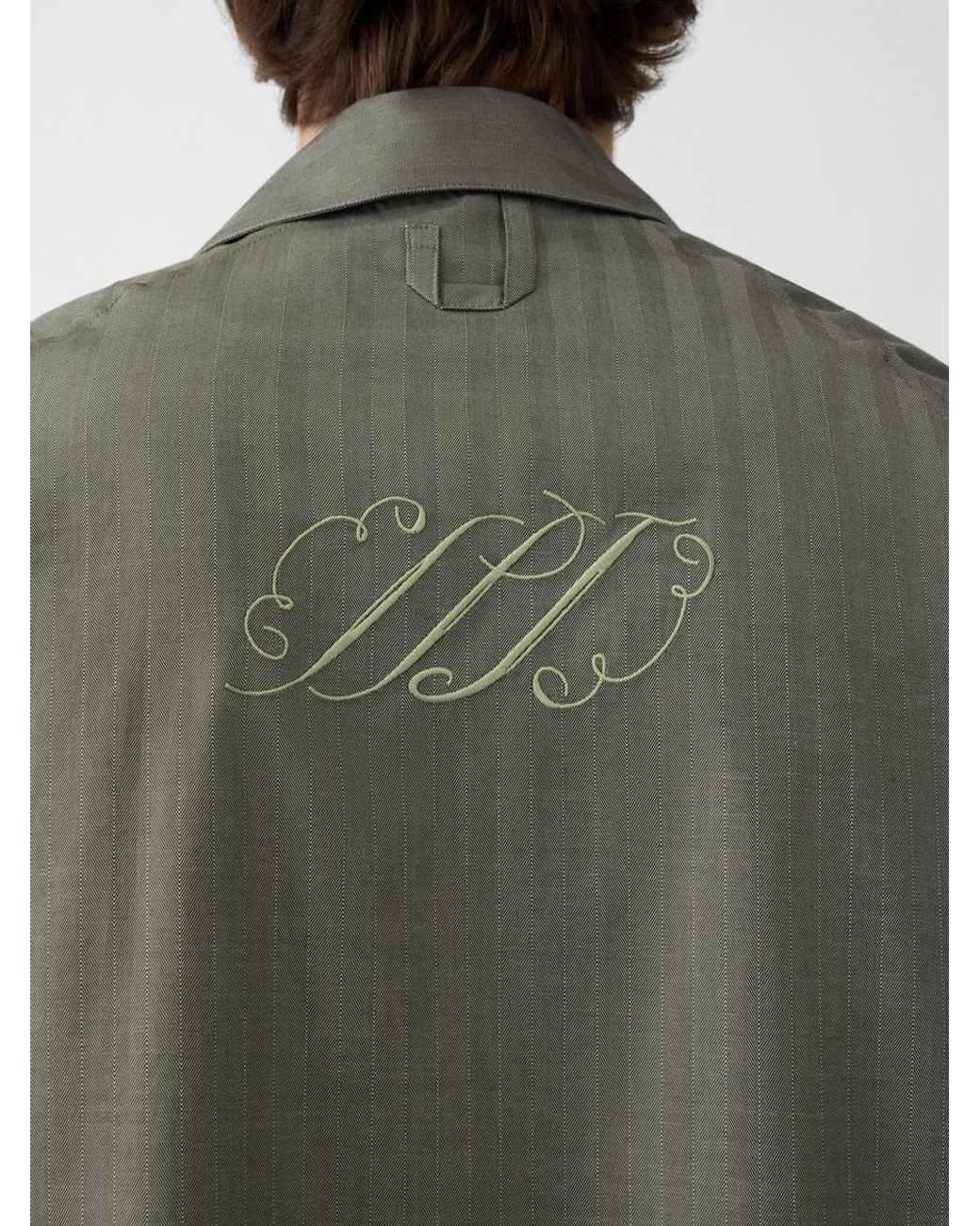 Jacquemus Green Das Romarin Hemd Mit Kurzen Ärmeln