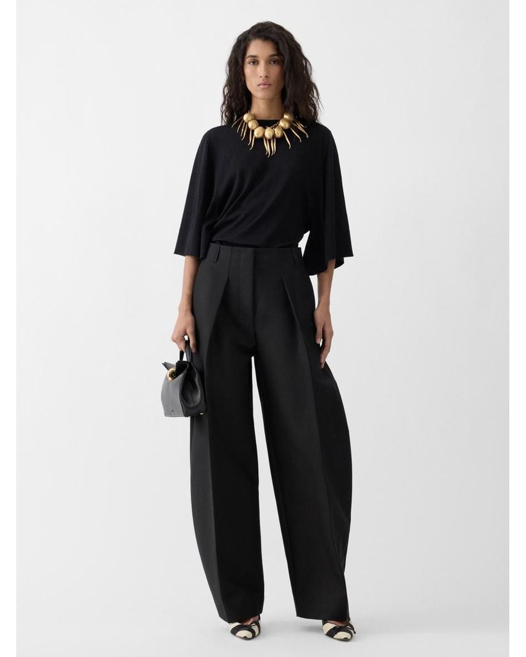Jacquemus Black The Ovalo Cotton Pants