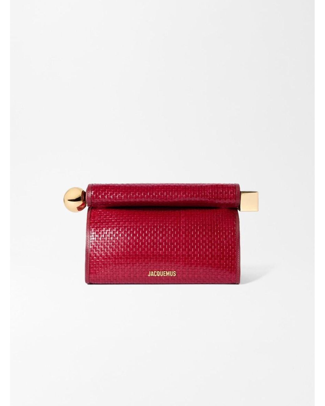 Jacquemus Red Die Rond Carré Clutch