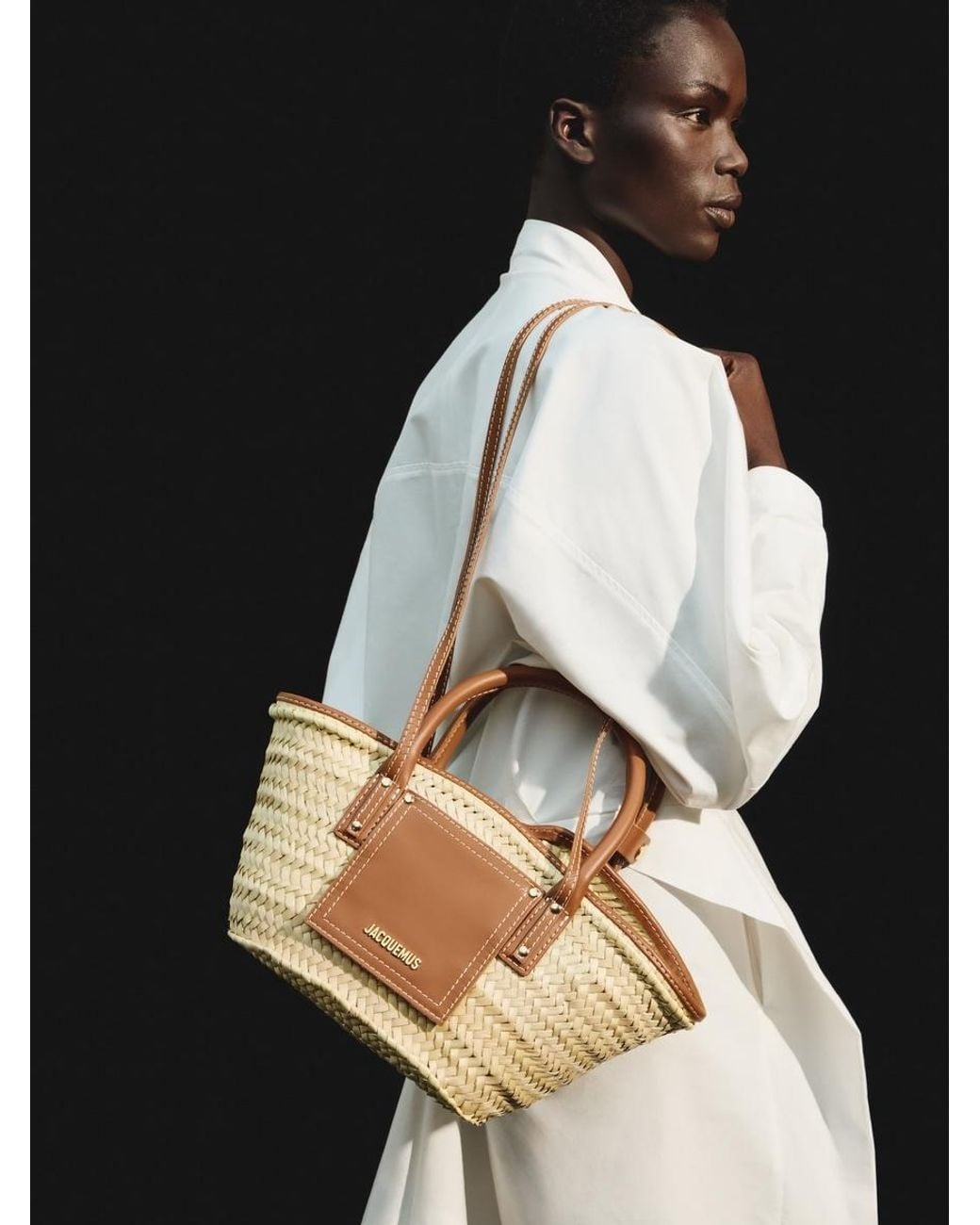 Jacquemus White The Small Soli Basket