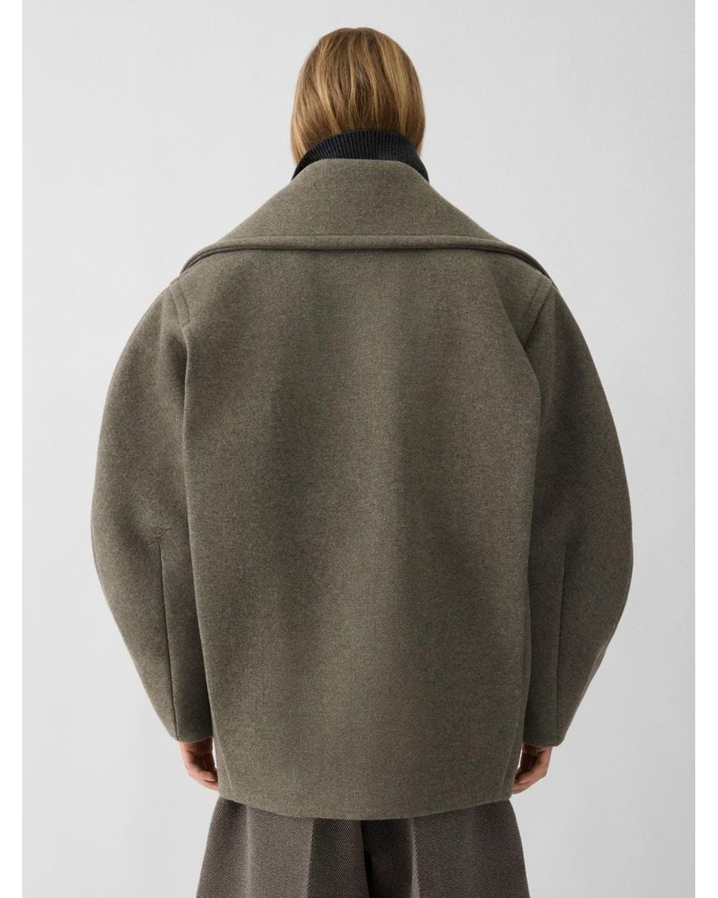 Jacquemus Green The Ovalo Peacoat